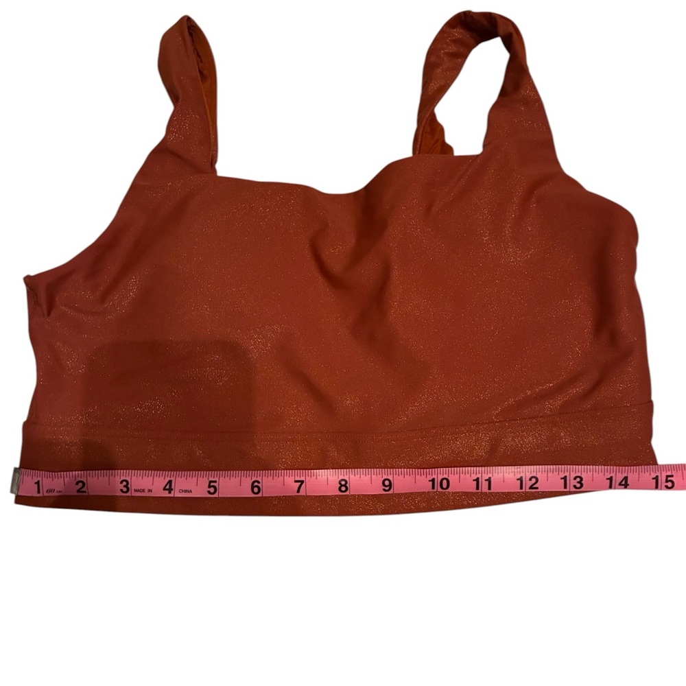 CALIA by Carrie Underwood Rust Orange Seamless Sports Bralette